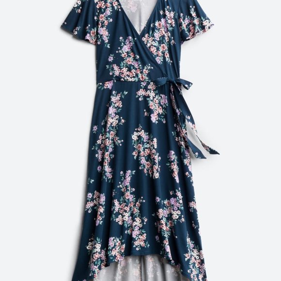Nwot Fortune Ivy Irene Faux Wrap Dress 